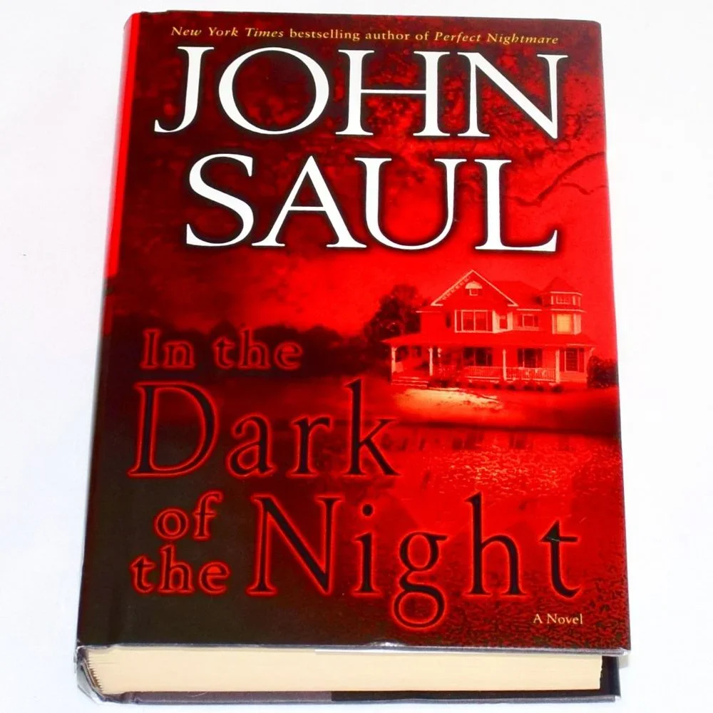 In the Dark of the Night by John Saul Large Print Hardcover Book